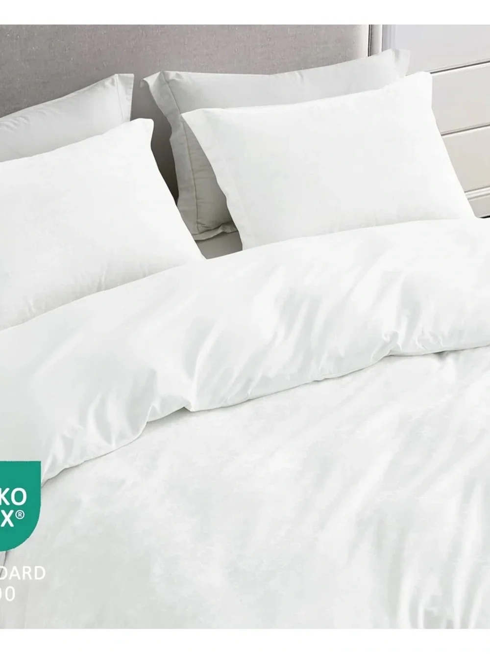 King 3 piece white velvet duvet set